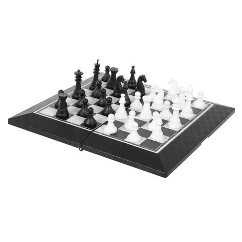 BESPORTBLE Faltbares Schachspiel Set aus Robustem Material Leicht und Kompakt für Erwachsene Tragbares Reiseschachbrett mit Einfachem Klappmechanismus für Familien und Bildungsspiele BESPORTBLE Faltbares Schachspiel Set aus Robustem Material Leicht und Kompakt für Erwachsene Tragbares Reiseschachbrett mit Einfachem Klappmechanismus für Familien und Bildungsspiele von BESPORTBLE