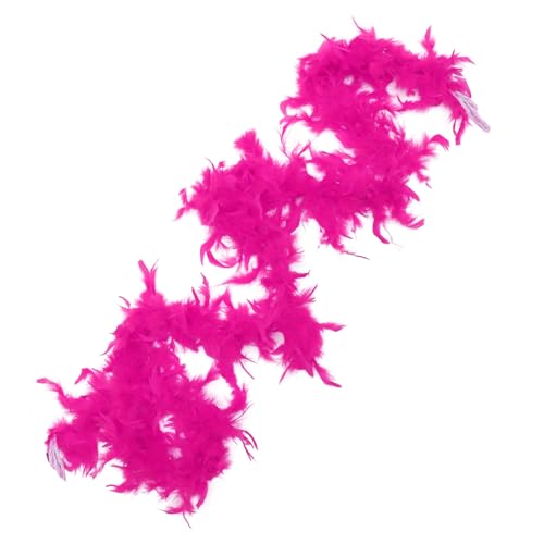 BESPORTBLE Federstreifendekoration Led Erwachsene Hochzeit Verkaufsstand Putenboa Partyzubehör Schnell Rosa Trimmen Dekorationen Boas Junggesellin Frauen Boa Rosy von BESPORTBLE