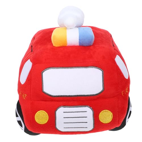 BESPORTBLE Feuerwehrauto Plüschpuppe Weiches Gefülltes Kissen für Wohnzimmer Sofa Auto Mehrzweck für zum Geburtstag oder Weihnachten von BESPORTBLE