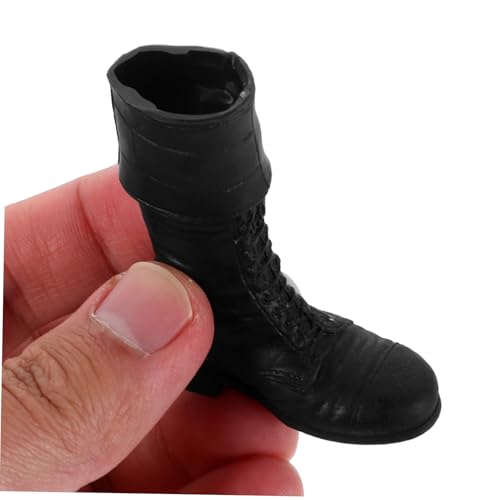 BESPORTBLE Figurine Boots Militärstiefel aus Leder mit Schnellem Wechsel Realistische Puppenschuhe für Bjd Actionfiguren Vielseitig für Plüschtiere und Sammlerzubehör von BESPORTBLE