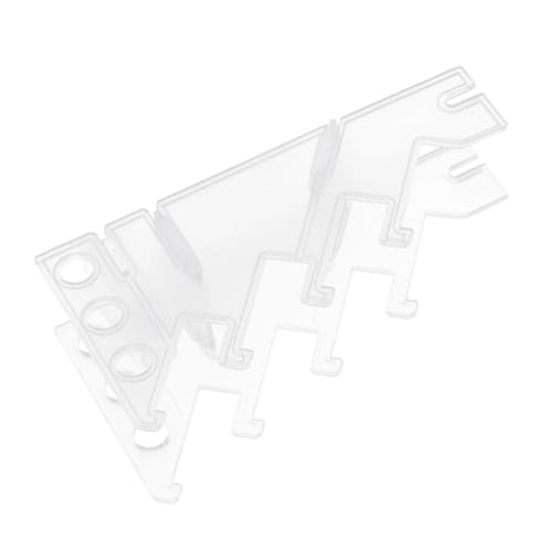BESPORTBLE Finger Skateboard Display Rack Transparent Klarer Kunststoff Organizer Platzsparend Robust Einfache Montage Sammler Zubehör Handliches Design von BESPORTBLE