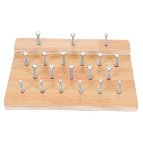 BESPORTBLE Fingerrehabilitationstrainings-stecktafel: Hölzernes Handtherapie-brettspiel-stecktafel Zur Stärkung Der Finger Und Der Hand-Auge-koordination BESPORTBLE Fingerrehabilitationstrainings-stecktafel: Hölzernes Handtherapie-brettspiel-stecktafel Zur Stärkung Der Finger Und Der Hand-Auge-koordination von BESPORTBLE