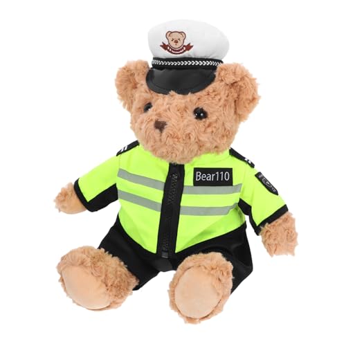 BESPORTBLE Flauschiges Polizeibär Plüschtier Weiches Stofftier für Kleinkinder zum Geburtstag für Besondere Anlässe Robust und Langlebig von BESPORTBLE