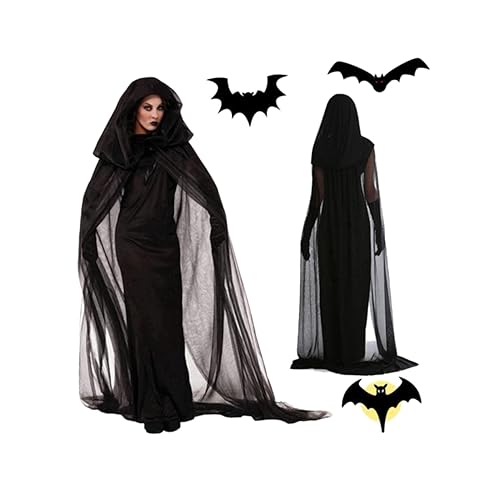 BESPORTBLE Frauen Halloween Hexenkostüm Dunkles Geisterkleid Für Cosplay Schwarzes Netzkleid Xxl Ideales Kostüm Für Halloween Partys Und Veranstaltungen BESPORTBLE Frauen Halloween Hexenkostüm Dunkles Geisterkleid Für Cosplay Schwarzes Netzkleid Xxl Ideales Kostüm Für Halloween Partys Und Veranstaltungen von BESPORTBLE