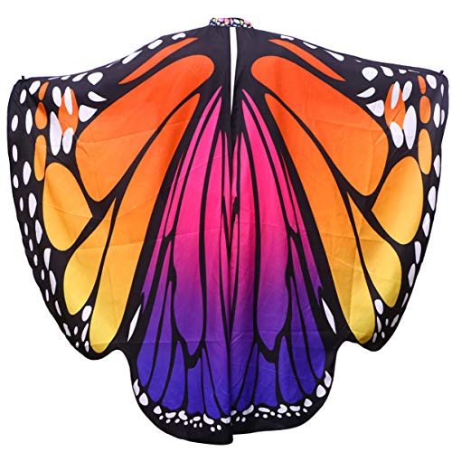 BESPORTBLE Frauen Schmetterling Kostüm Umhang Schmetterling Schlinge Cosplay Schmetterling Flügel für Halloween Karneval Cosplay Stoff Mädchen Damen Schmetterling Kostüm Gunst (Blau Und BESPORTBLE Frauen Schmetterling Kostüm Umhang Schmetterling Schlinge Cosplay Schmetterling Flügel für Halloween Karneval Cosplay Stoff Mädchen Damen Schmetterling Kostüm Gunst (Blau Und von BESPORTBLE