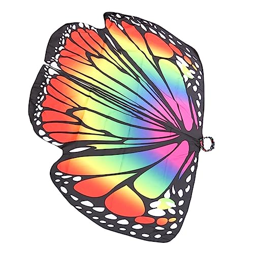 BESPORTBLE Frauen Schmetterlingsumhang Aus Polyester Bunte Flügel Cape Für Karneval Kostüm Party Und Cosplay Für Damen Und Mädchen Mit Großen Farbenfrohen Schmetterlingen BESPORTBLE Frauen Schmetterlingsumhang Aus Polyester Bunte Flügel Cape Für Karneval Kostüm Party Und Cosplay Für Damen Und Mädchen Mit Großen Farbenfrohen Schmetterlingen von BESPORTBLE