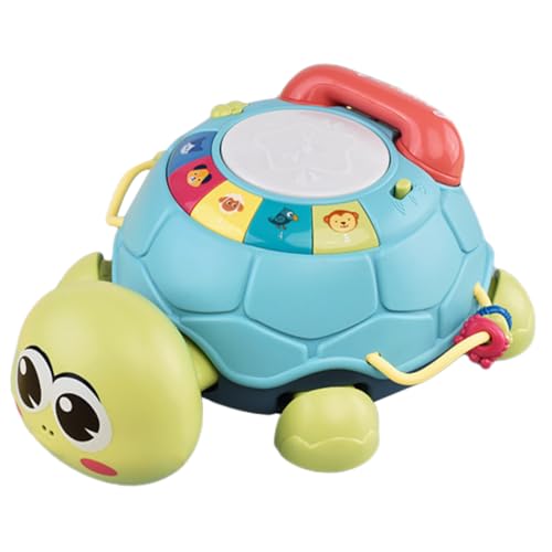 BESPORTBLE Fröhliche Schildkröte Geschichtenerzähler Interaktives Krabbelschildkrötenspielzeug Für Junge Mädchen Und Kleinkinder Lernspielzeug Mit Musik Und Geschichten Für Frühe Entwicklung von BESPORTBLE