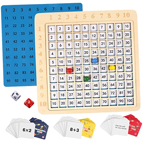 BESPORTBLE Frühes Lernen Montessori Holzspielzeug Set Interaktives Kognitives Mathematikspielzeug Für Farben Und Rechenfähigkeiten Lernspielzeug Für Vorschulkinder von BESPORTBLE