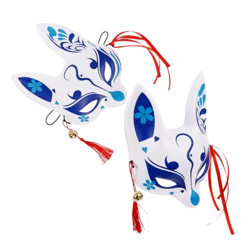 BESPORTBLE Fuchs Dämonenmaske Halloween Fuchsmaske Fuchs Halbmaske Japanisches Kimono Kostüm Fuchsballmaske Halloween Kostümmaske Fuchsmasken Für Maskerade Fuchsmaske Für Frauen von BESPORTBLE