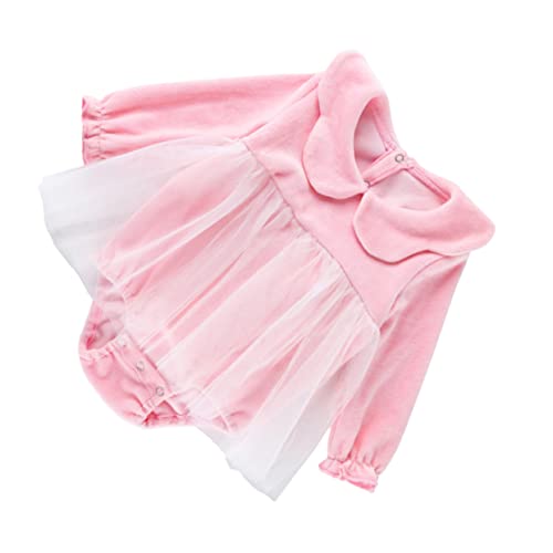 BESPORTBLE Furz Jacke Ärmel -mädchen-outfit Kleinkind Kostüm Neugeborene Babykleidung Kostüm Kleinkind Mädchen Strampler Kleidung Für Babys Strampler Für Babymädchen Baumwolle Rosa von BESPORTBLE