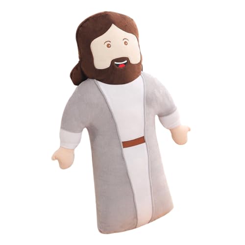 BESPORTBLE Gefüllte Jesus Weiche Jesus Plüschfigur Kreatives Kissen Für Couch Und Bett Christliches Dekorationsornament Für Gläubige von BESPORTBLE