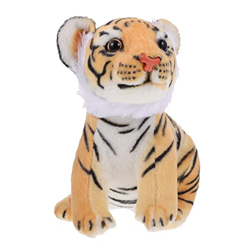 BESPORTBLE Gelbes Tiger Plüschtier Tierisches Dekorationsspielzeug für Niedliches Kuscheltier für Spiel und Raumgestaltung für Jungen und Zoo Themenpartys von BESPORTBLE