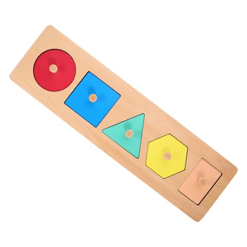 BESPORTBLE Geometrisches Panel Puzzle Aus Holz Für Kleinkinder Pädagogisches Formen Puzzle Zur Frühkindlichen Entwicklung Farben Und Formenerkennung Teile BESPORTBLE Geometrisches Panel Puzzle Aus Holz Für Kleinkinder Pädagogisches Formen Puzzle Zur Frühkindlichen Entwicklung Farben Und Formenerkennung Teile von BESPORTBLE
