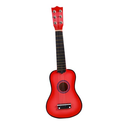 BESPORTBLE Gitarre aus Holz Tragbares Musikinstrument für Mädchen Ab Jahren Stabiles Design Sichere Stimmung Kreatives in Rosa für Erste Musikübungen von BESPORTBLE