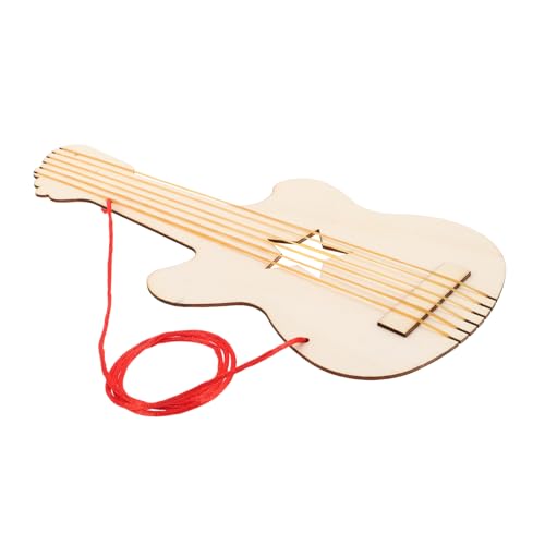 BESPORTBLE Gitarreninstrumentenmodell Kinderkunst Gitarrenspielzeug DIY Graffiti Gitarrenspielzeug Unfertige Gitarrenausschnitte Bastelgitarre Graffiti Gitarre Für Graffiti Kunst von BESPORTBLE