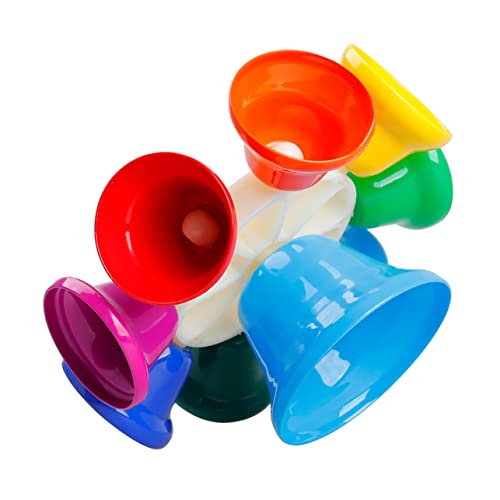 BESPORTBLE Glocke Für Rotierende Klassenglocke Pädagogisches Musikinstrument Farbenfrohes Glockenspielzeug Für Vorschule Und Frühkindliche Bildung von BESPORTBLE