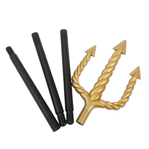 BESPORTBLE Goldener spiralförmiger Trident Cosplay Requisite mit kindersicherer Spitze für Halloween Kostüm-Party -Themen Bühnenauftritte BESPORTBLE Goldener spiralförmiger Trident Cosplay Requisite mit kindersicherer Spitze für Halloween Kostüm-Party -Themen Bühnenauftritte von BESPORTBLE