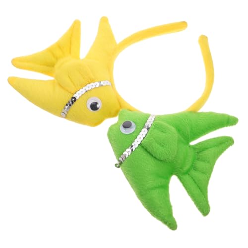 BESPORTBLE Goldfisch Haarreif für Lustiges Meerestier Haaraccessoire Rutschfester Kopfschmuck für Karneval Halloween Party Kreatives Meeres Kostüm Zubehör von BESPORTBLE