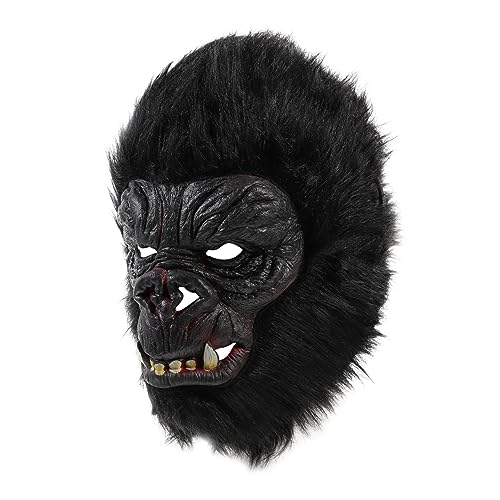BESPORTBLE Gorilla Tiermaske für Halloween Einheitsgröße Cosplay Maske für Kostümpartys Karneval Maskeraden und Festivals für Kreative Halloween Deko und Fotorequisiten von BESPORTBLE