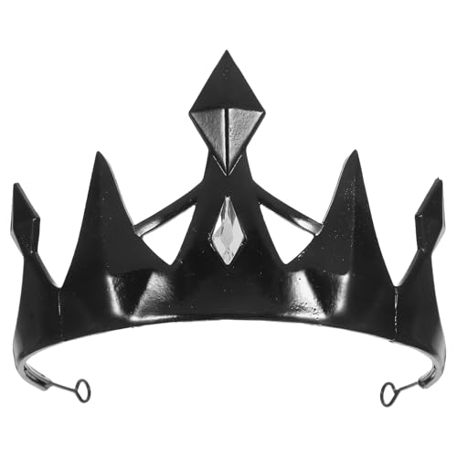 BESPORTBLE Gothic-Krone für Kinder: Halloween-Cosplay-Königin-Tiara, Hexen-Kopfschmuck, Metall-Stirnband, Haar-Accessoires für Erwachsene, Kostüm, Geburtstagsparty von BESPORTBLE