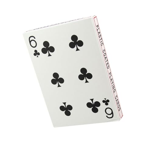 BESPORTBLE Große Spielkarten Größer als Standard Pokerkarten für Brettspiele für Zuhause Büro und Familienfeiern aus Robustem Material mit Hervorragendem Spielgefühl von BESPORTBLE