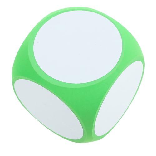 BESPORTBLE Großer Grüner Eva Würfel Beschreibbarer Abwischbarer DIY Spielwürfel für Basteln Spiele Unterricht Vielseitig Einsetzbar als Spielrequisite und Lernmaterial von BESPORTBLE