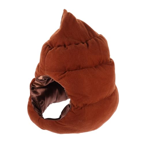 BESPORTBLE Großer Hut Poop-Kostüm-Hut Karikatur Mütze Requisiten lustiger Feiertagshut Poop-Kappe lustige Poop-Hüte lustiges Hutkostüm dummer Kinderhut Baumwolle Light Brown von BESPORTBLE