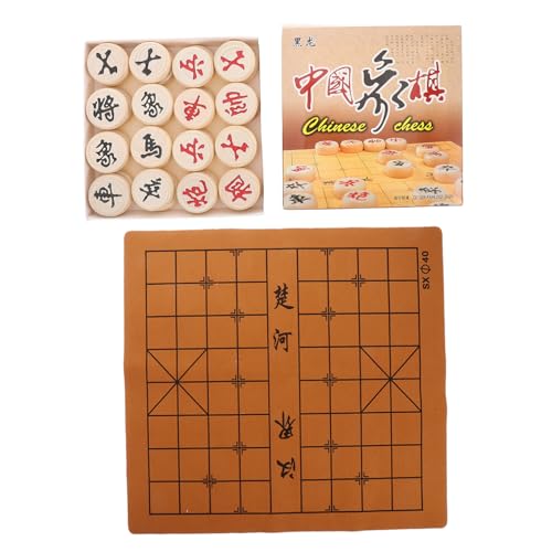 BESPORTBLE Großes Tragbares Holz Chinesisches Schachspiel mit Brett und Figuren Spiel für Anfänger für Reisen und Freizeitgestaltung BESPORTBLE Großes Tragbares Holz Chinesisches Schachspiel mit Brett und Figuren Spiel für Anfänger für Reisen und Freizeitgestaltung von BESPORTBLE