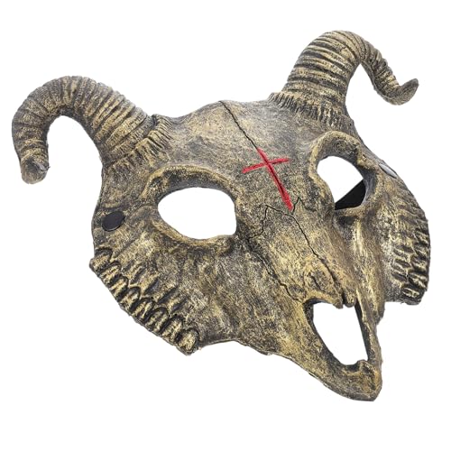 BESPORTBLE Gruselige Halloween Ziegenkopf Maske Goldfarben Tierkopf Kostüm Party Photo Prop Karneval Maske für Karneval und Verkleidung BESPORTBLE Gruselige Halloween Ziegenkopf Maske Goldfarben Tierkopf Kostüm Party Photo Prop Karneval Maske für Karneval und Verkleidung von BESPORTBLE