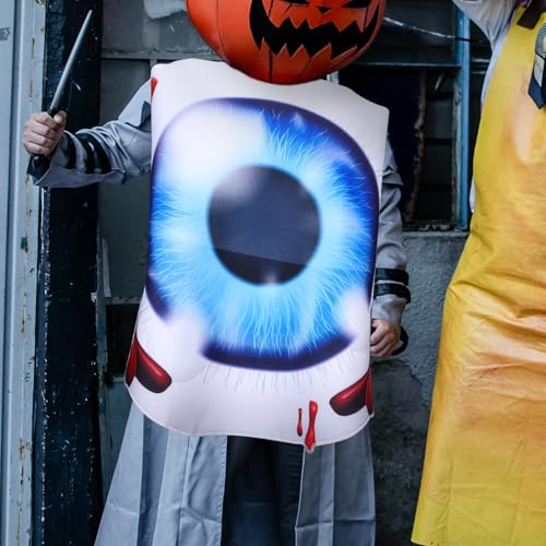 BESPORTBLE Gruseliges Riesen-Augapfel-Kostüm für Halloween, realistische Horror-Requisite, gruseliges Party-Outfit für Bühnenauftritte, Trick or Treat und Cosplay-Events von BESPORTBLE