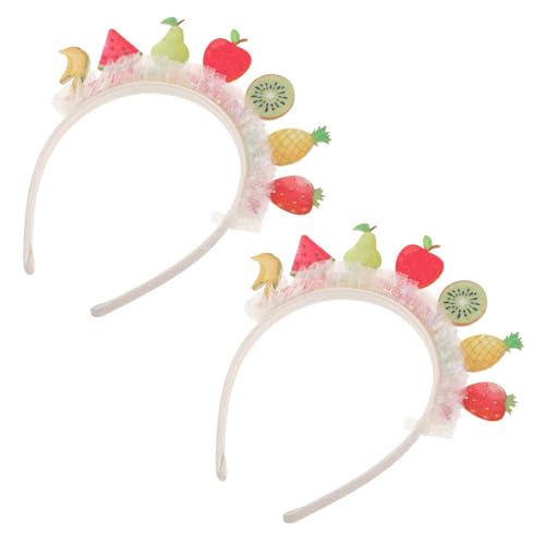 BESPORTBLE Haarband Früchte Stirnband mit Bunten Pailletten Mesh Spitze Süßes Haarschmuck für Kleinkinder Party Zubehör Kreative Kopfbedeckung Atmungsaktiv von BESPORTBLE