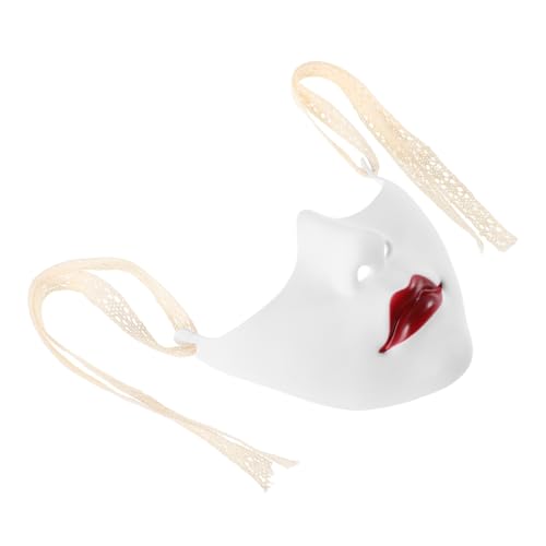 BESPORTBLE Halbgesichtsmaske mit Lippen Design Mechanischer für Halloween Cosplay Mottopartys Leicht für Damen Verschiedene Outfits BESPORTBLE Halbgesichtsmaske mit Lippen Design Mechanischer für Halloween Cosplay Mottopartys Leicht für Damen Verschiedene Outfits von BESPORTBLE