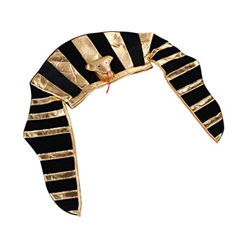 BESPORTBLE Halloween Ägyptischer Kopfschmuck Goldener Pharaonenhut mit Schlangenmotiv für Erwachsene Cosplay Accessoires Herrenkostüm BESPORTBLE Halloween Ägyptischer Kopfschmuck Goldener Pharaonenhut mit Schlangenmotiv für Erwachsene Cosplay Accessoires Herrenkostüm von BESPORTBLE