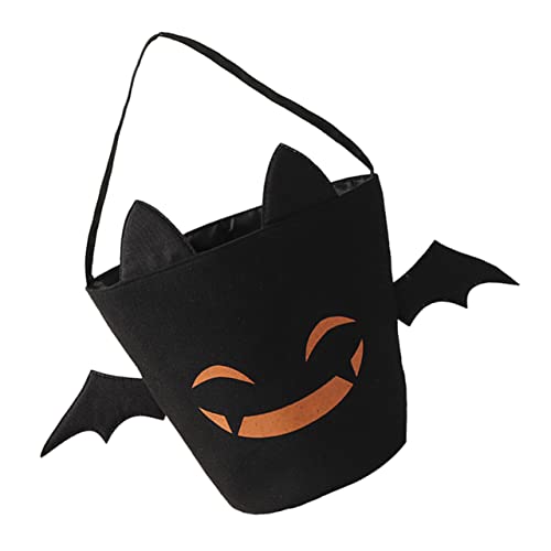 BESPORTBLE Halloween Baumwoll Goody Bags Segeltuchtaschen Für Süßes Oder Saures Faltbare Halloween Aufbewahrungstaschen Verschiedenen Farben Für Halloween Dekoration von BESPORTBLE