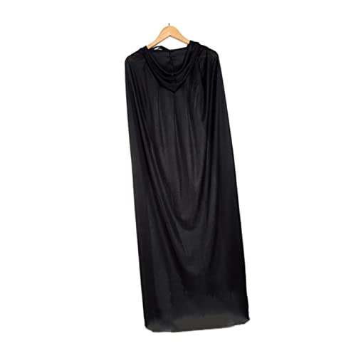 BESPORTBLE Halloween Cosplay Umhang Schwarzer Cape Für Halloween Masquerade Party Kostüm Vampir Umhang Für Erwachsene Halloween Cosplay Zubehör von BESPORTBLE