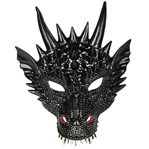 BESPORTBLE Halloween Drachenmaske Für Erwachsene Drachengesichtsmaske Für Cosplay Und Karneval Kostümrequisite Für Halloween Feiern Und Maskeraden von BESPORTBLE