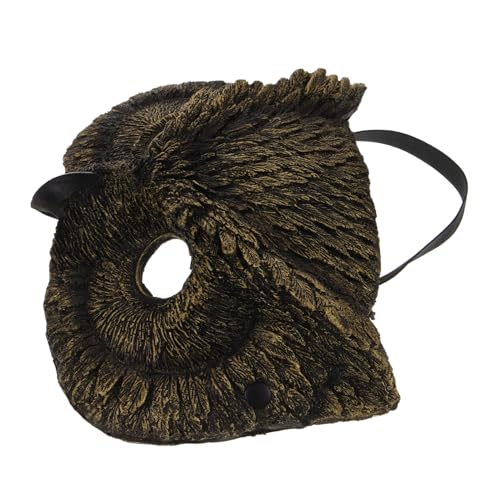 BESPORTBLE Halloween Eulenmaske Für Erwachsene PU Cosplay Maske Für Partys Karneval Einzigartige Tiermaske Für Männer Frauen Für Halloween von BESPORTBLE