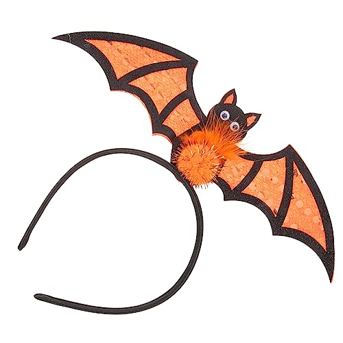 BESPORTBLE Halloween Fledermaus Haarreifen für Mädchen Dekoratives Cosplay Stirnband mit Plüschball für Halloween Karneval und Partys Haaraccessoire für Mädchen von BESPORTBLE