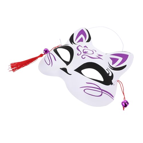 BESPORTBLE Halloween Fuchsmasken Halbgesichts Maske Japanischer Stil Handbemalt Leicht Dekorative Tiermaske Für Erwachsene Festival Party Cosplay BESPORTBLE Halloween Fuchsmasken Halbgesichts Maske Japanischer Stil Handbemalt Leicht Dekorative Tiermaske Für Erwachsene Festival Party Cosplay von BESPORTBLE