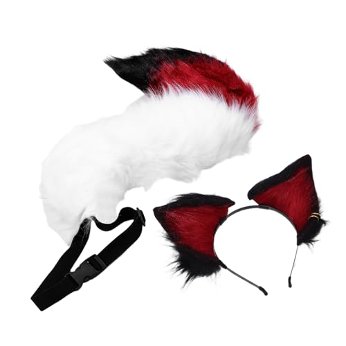 BESPORTBLE Halloween Fuchsohren Haarreif Plüsch Cosplay Accessoire mit Realistischem Fuchsschwanz Bequemer Modischer Kopfschmuck für Halloween Kostüme und Partyverkleidungen BESPORTBLE Halloween Fuchsohren Haarreif Plüsch Cosplay Accessoire mit Realistischem Fuchsschwanz Bequemer Modischer Kopfschmuck für Halloween Kostüme und Partyverkleidungen von BESPORTBLE