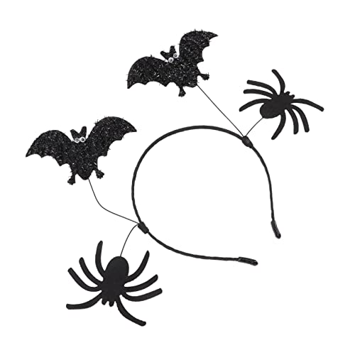 BESPORTBLE Halloween Haarreif mit Fledermaus und Spinne Kreatives Party Haaraccessoire für Junge Mädchen Leicht und Bequem für Halloween Cosplay und Festdekoration von BESPORTBLE