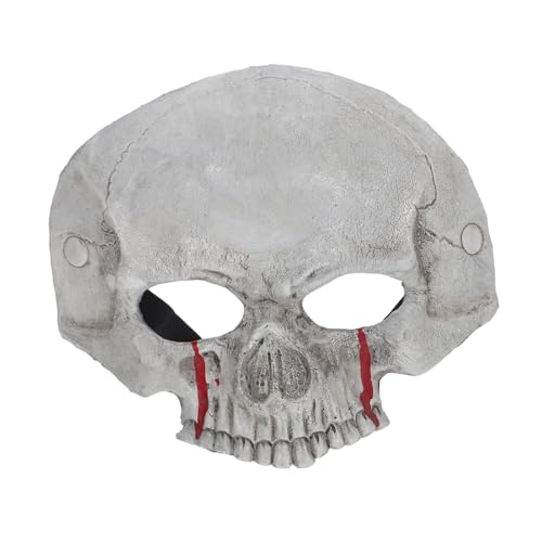 BESPORTBLE Halloween Halbmaske Schädel Skelett Maske aus Leichtem Schaumstoff Realistische Textur Komfortabel für Erwachsene Vielseitig für Horror-partys Cosplay Theater und Maskenbälle von BESPORTBLE