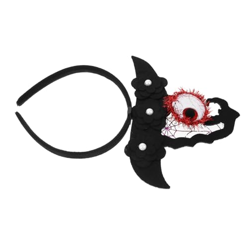 BESPORTBLE Halloween Hexen Stirnband mit Augapfel Hexenhut Filz Haarreif für Damen Komfortabel und Fest Einzigartiges Halloween Kostüm Accessoire für Party und Cosplay Gruseliges Kopfband von BESPORTBLE