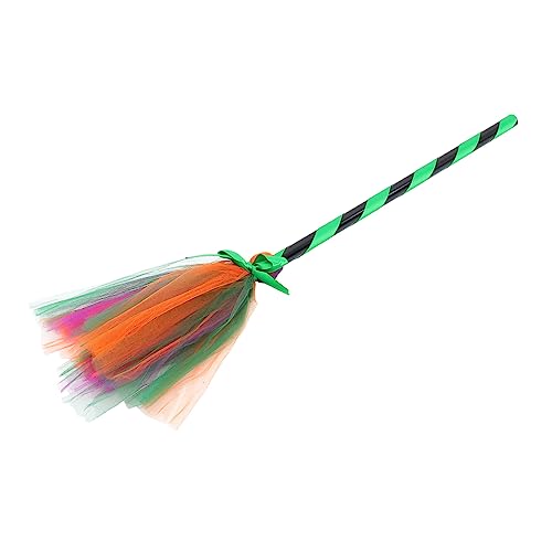 BESPORTBLE Halloween Hexenbesen Kunststoff Halloween Deko mit Grünen Besen für Langlebiges Cosplay Accessoire und Party Ornament für Festivals und Kostümpartys BESPORTBLE Halloween Hexenbesen Kunststoff Halloween Deko mit Grünen Besen für Langlebiges Cosplay Accessoire und Party Ornament für Festivals und Kostümpartys von BESPORTBLE