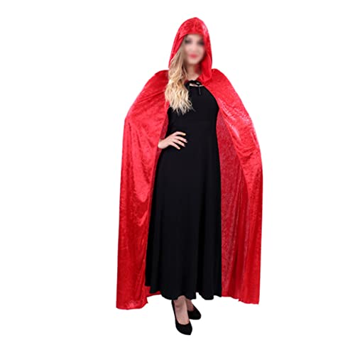 BESPORTBLE Halloween Hexenumhang Mit Kapuze Rotes Zauberer Gewand Für Cosplay Und Maskenball Für Halloween Partys Und Kostümfeste BESPORTBLE Halloween Hexenumhang Mit Kapuze Rotes Zauberer Gewand Für Cosplay Und Maskenball Für Halloween Partys Und Kostümfeste von BESPORTBLE