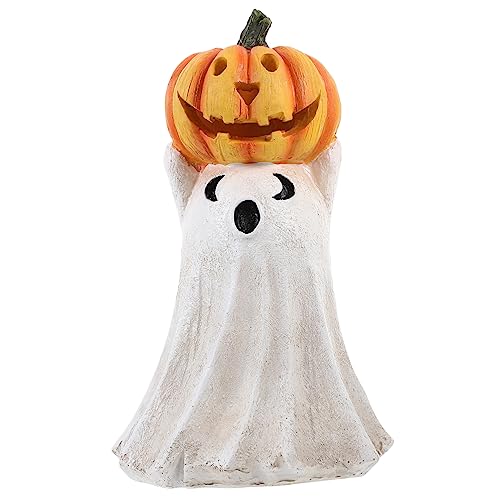 BESPORTBLE Halloween Kürbisgeist Resin Ornament Gartenfigur mit Geisterdesign Dekorative Statue für Halloween Deko Kompakte für und Außendekoration BESPORTBLE Halloween Kürbisgeist Resin Ornament Gartenfigur mit Geisterdesign Dekorative Statue für Halloween Deko Kompakte für und Außendekoration von BESPORTBLE