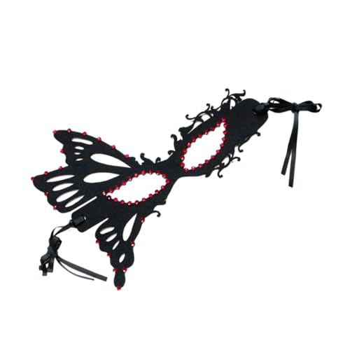 BESPORTBLE Halloween Maske Damen Gesichtsmaske mit Strass Schmetterlingsmaske für Karneval Halloween und von BESPORTBLE