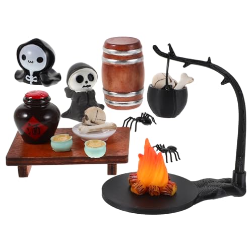 BESPORTBLE Halloween Mini Figuren Kunststoff Miniatur Skelette Geister für Dollhouse Halloween Dekorationen und Partylandschaft Zubehör mit Realistischer Grusel-atmosphäre BESPORTBLE Halloween Mini Figuren Kunststoff Miniatur Skelette Geister für Dollhouse Halloween Dekorationen und Partylandschaft Zubehör mit Realistischer Grusel-atmosphäre von BESPORTBLE