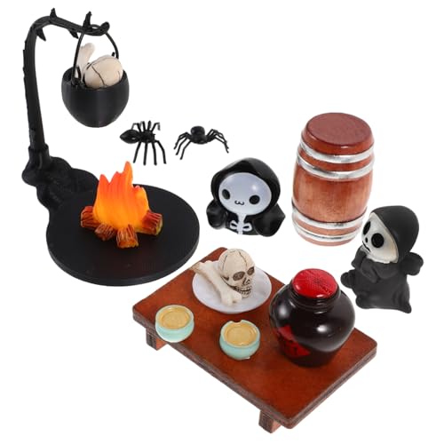 BESPORTBLE Halloween Miniatur Figuren Teilig mit Hängendem Schädel Deko für Puppenhaus und Garten Realistisch Detailgetreu Authentische Halloween Atmosphäre Vielseitig für Party und Szene BESPORTBLE Halloween Miniatur Figuren Teilig mit Hängendem Schädel Deko für Puppenhaus und Garten Realistisch Detailgetreu Authentische Halloween Atmosphäre Vielseitig für Party und Szene von BESPORTBLE