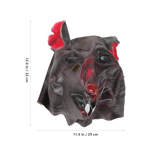 BESPORTBLE Halloween Realistische Tierkopf Vollkopf Mäuse Maskerade Cosplay Rattenkopfbedeckung Für Karnevalsparty Kostüm BESPORTBLE Halloween Realistische Tierkopf Vollkopf Mäuse Maskerade Cosplay Rattenkopfbedeckung Für Karnevalsparty Kostüm von BESPORTBLE